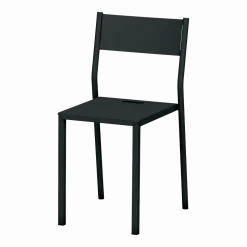 Chaise en acier anthracite Take - Matière Grise