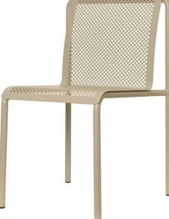 Chaise en acier beige 80x49cm Dapple - Ferm living