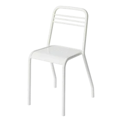 Chaise en acier blanc pur UD - Tolix