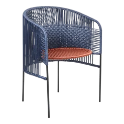 Chaise en acier bleu Caribe Chic - Ames