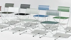 Chaise en acier chromé 50x45x77cm X-line - Hay