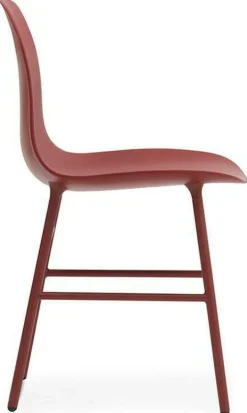 Chaise en acier et pp rouge Form - Normann Copenhagen