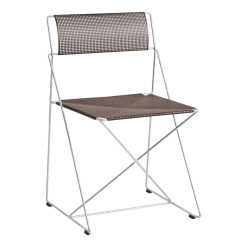 Chaise en acier galvanisé avec revêtement en poudre rouge, bordeaux 50x45x77cm X-line - Hay