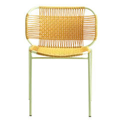 Chaise en acier jaune Cielo - Ames
