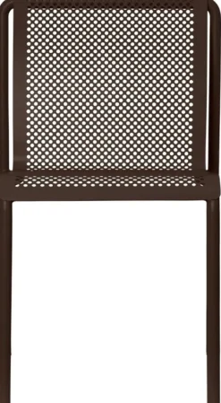 Chaise en acier marron 80x49cm Dapple - Ferm living