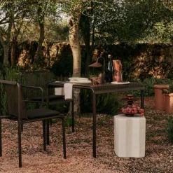 Chaise en acier marron 80x49cm Dapple - Ferm living