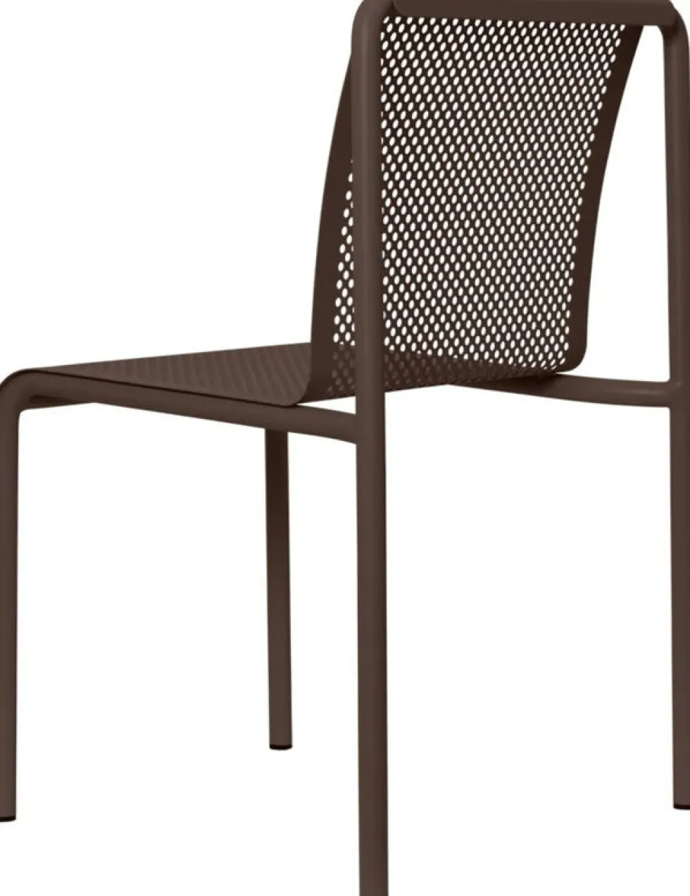Chaise en acier marron 80x49cm Dapple - Ferm living