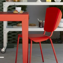 Chaise en acier mat bronze Batchair - Matière Grise