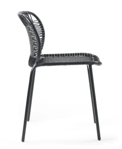 Chaise en acier noir Cielo - Ames