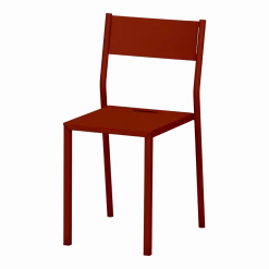 Chaise en acier terracotta Take - Matière Grise