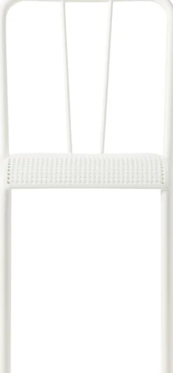 Chaise en acier tressé blanc pur T37 - Tolix