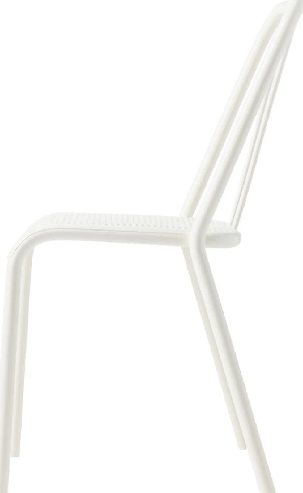 Chaise en acier tressé blanc pur T37 - Tolix