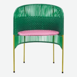 Chaise en acier vert Caribe - Ames