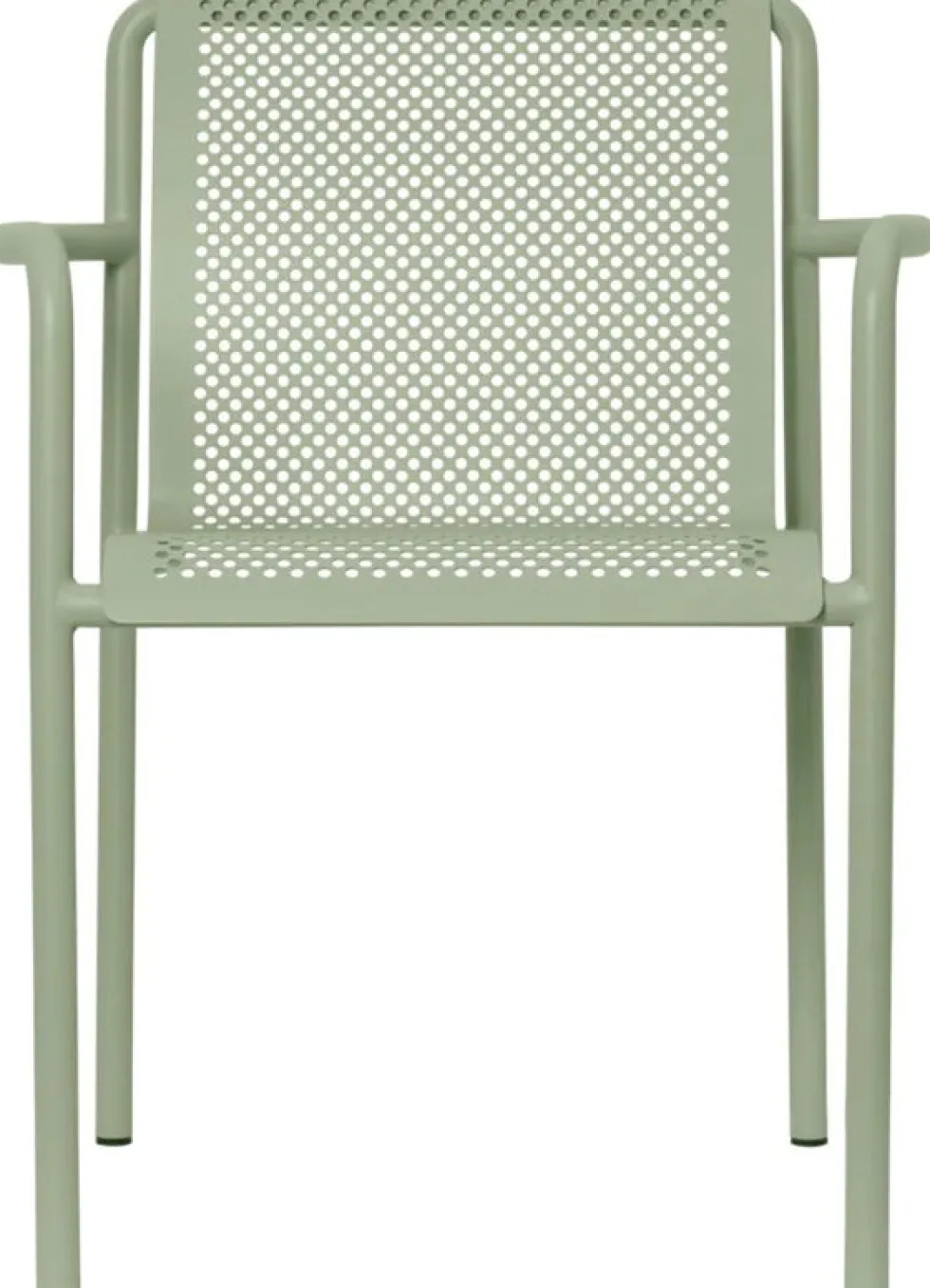 Chaise en acier vert pâle avec accoudoirs 80x60cm Dapple - Ferm living
