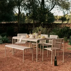 Chaise en acier vert pâle 80x49cm Dapple - Ferm living
