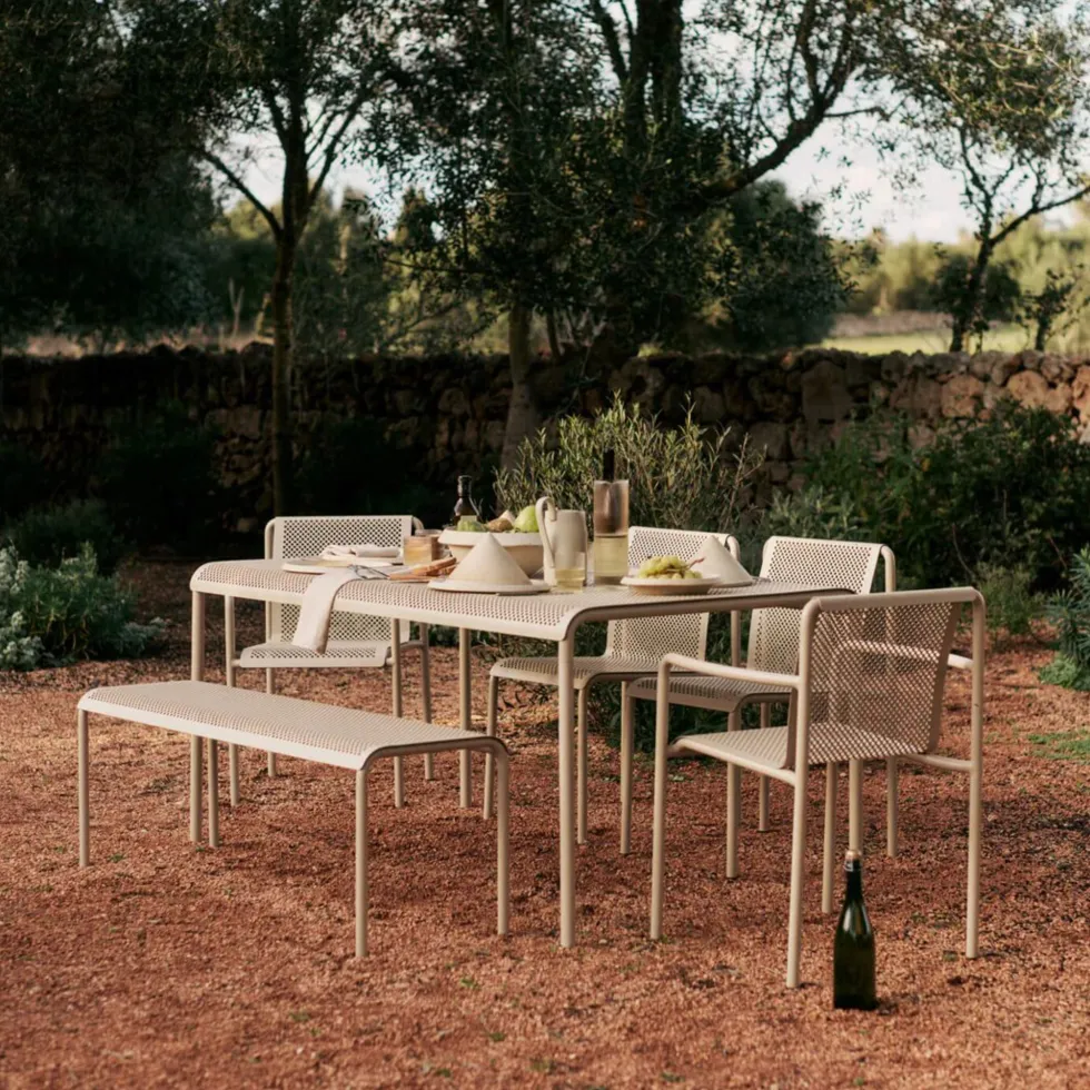Chaise en acier vert pâle 80x49cm Dapple - Ferm living