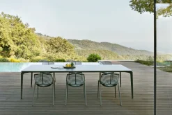 Chaise en aluminium bleu clair 51 x 51 cm Niwa - Fast Spa