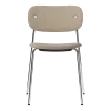 Chaise en aluminium et tissu naturel 50x52x80cm - Audo