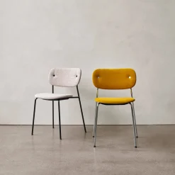 Chaise en aluminium et tissu naturel 50x52x80cm - Audo