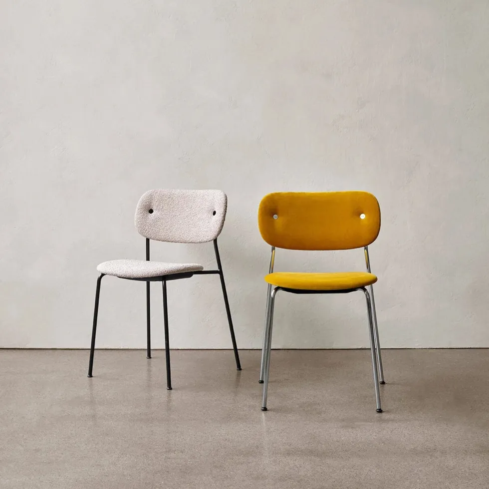 Chaise en aluminium et tissu naturel 50x52x80cm - Audo