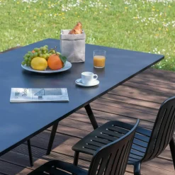 Chaise en aluminium noir Plato - Magis