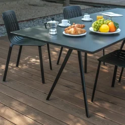 Chaise en aluminium noir Plato - Magis
