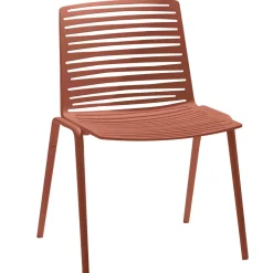 Chaise en aluminium terracotta 56 x 57 cm Zebra - Fast Spa
