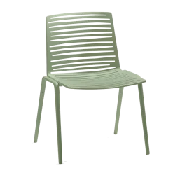 Chaise en aluminium vert 56 x 57 cm Zebra - Fast Spa