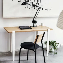 Chaise en bois chêne et en tissu recyclé noir graphite SSD Soft - TipToe
