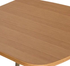 Chaise en bois de chêne et fer vert Hock - Hübsch