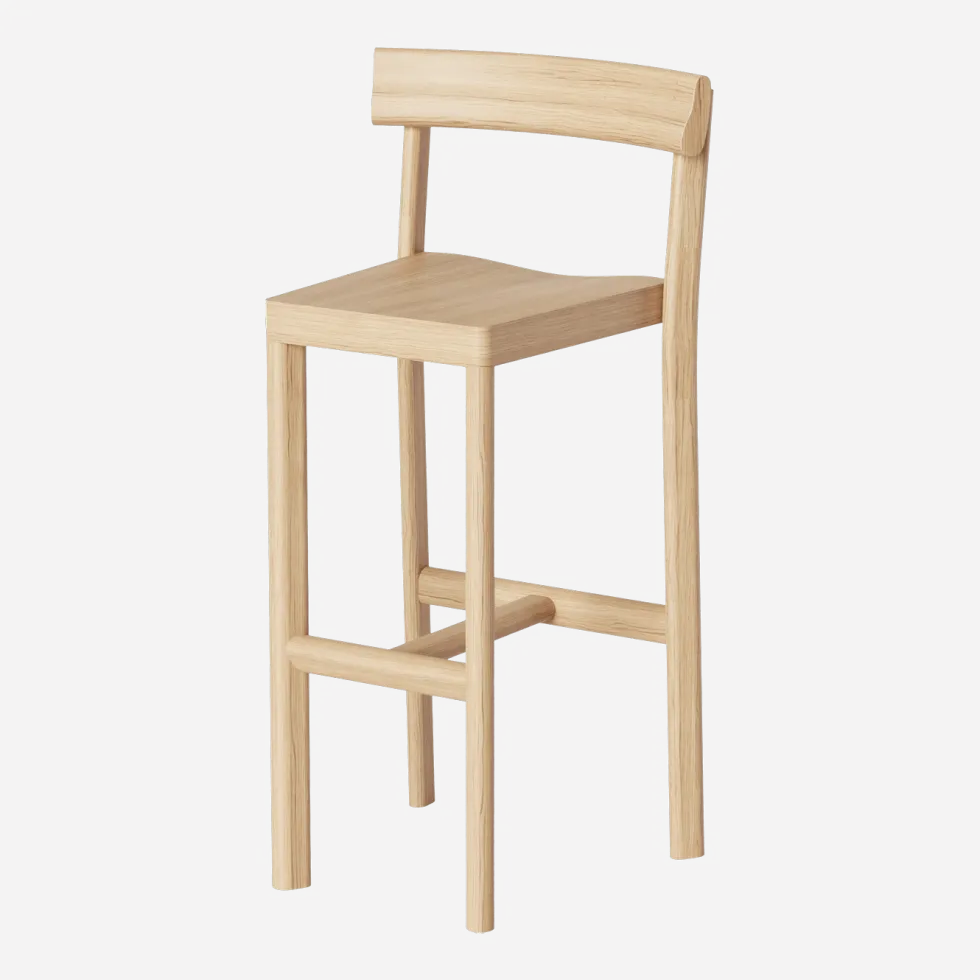Chaise en bois de chêne naturel Galta 75 - Kann Design