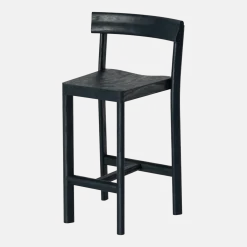 Chaise en bois de chêne noire Galta 65 - Kann Design