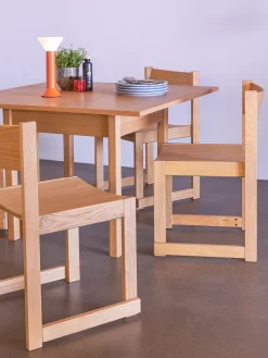 Chaise en bois de chêne 50x50xh80cm Forma - Hübsch