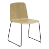 Chaise en bois de frêne laqué 53 x 79 cm Just - Normann Copenhagen