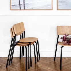 Chaise en bois de frêne vert romarin SSD - TIPTOE