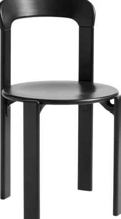 Chaise en bois de hêtre noire Rey - HAY