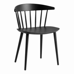 Chaise en bois de hêtre noir laqué J 104 - HAY