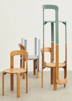 Chaise en bois de hêtre vert menthe Rey - HAY