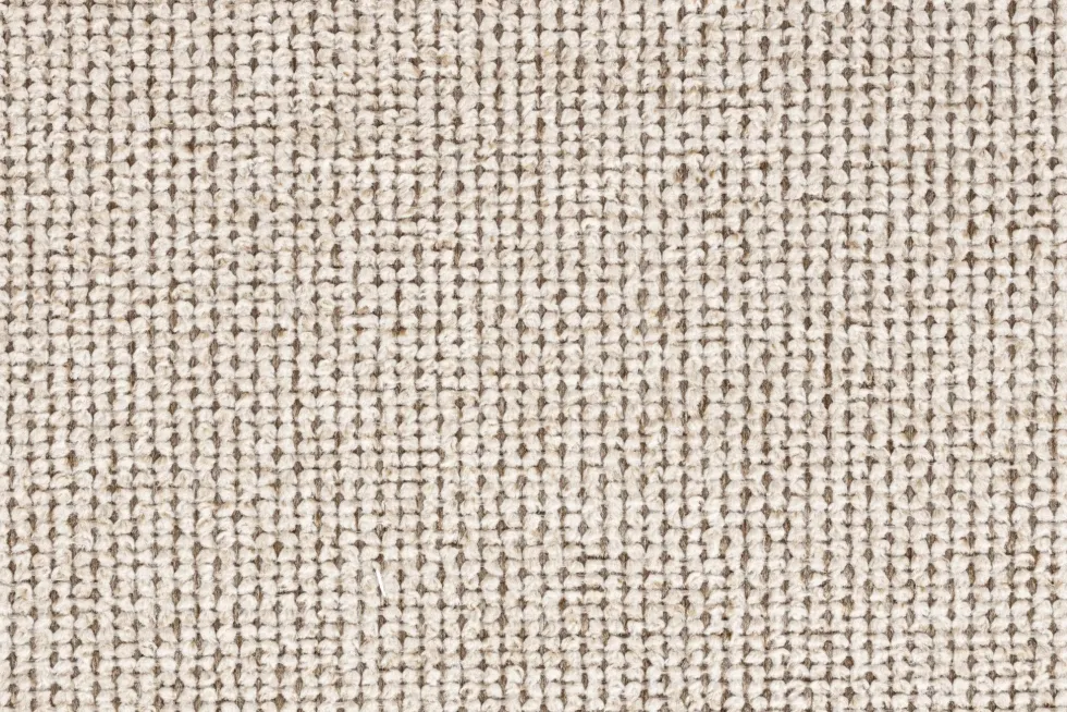 Chaise en bois d’hévéa marron et siège en tissu beige Oakley - The Cool Republic