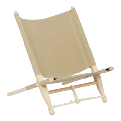 Chaise en bois et tissu beige OGK - Skovshoved Møbelfabrik & Co