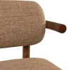 Chaise en bois mindi et tissu macchiato 54x56,5x82cm Bono - Versmissen