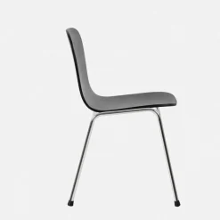 Chaise en bois noir et cadre argenté Touchwood - Hem