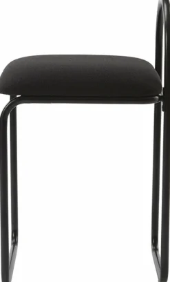 Chaise en bouclé gris anthracite 37 x 39 cm Angui - AYTM