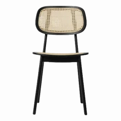 Chaise en cannage et chêne noir Titus - Vincent Sheppard