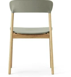 Chaise en chêne et polypropylène vert Herit Dusty vert - Normann Copenhagen