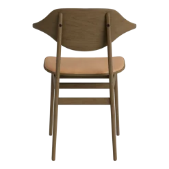 Chaise en chêne fumé clair avec rembourrage camel Buffalo - NORR11