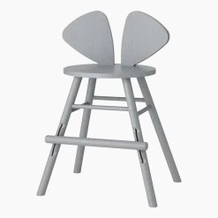 Chaise en chêne gris L Mouse - Nofred