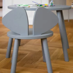 Chaise en chêne gris S Mouse - Nofred