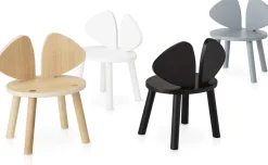 Chaise en chêne gris S Mouse - Nofred