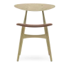 Chaise en chêne huilé et assise en cuir thor 325 74cm CH33P - Carl Hansen & Søn